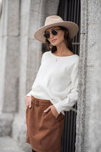 Load image into Gallery viewer, Erica Tie Back Sweater in Ivory