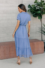 Load image into Gallery viewer, Marta Button Front Dress in Blue