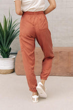 Load image into Gallery viewer, Zipper Cargo Joggers in Rust