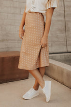 Load image into Gallery viewer, Polka Dot Satin Midi Skirt