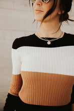 Load image into Gallery viewer, Ribbed Colorblock Sweater