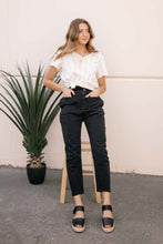 Load image into Gallery viewer, Kennedy Paperbag Denim in Black
