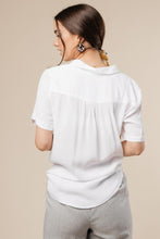 Load image into Gallery viewer, Need This Button Up Collar Blouse in White
