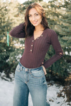 Load image into Gallery viewer, Vanessa Long Sleeve Top in Plum
