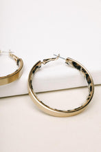 Load image into Gallery viewer, Leopard Print Lined Earrings
