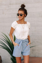 Load image into Gallery viewer, Vero Moda Polka Dot Shorts in Blue
