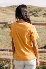 Load image into Gallery viewer, Mallory Pocket Tee in Mustard
