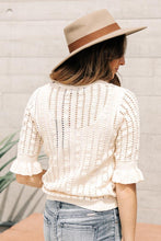 Load image into Gallery viewer, Vero Moda Crochet Sweater Top
