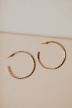 Load image into Gallery viewer, Twist Detail Hoop Earrings
