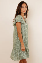Load image into Gallery viewer, Sue Button Down Dress in Green
