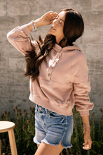 Load image into Gallery viewer, Button Front Cropped Hoodie
