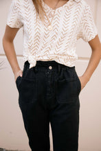 Load image into Gallery viewer, Kennedy Paperbag Denim in Black
