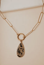 Load image into Gallery viewer, Teardrop Stone Pendant Necklace
